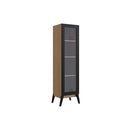 Cristaleira Genialflex Malta 1 Porta Brunne Preto